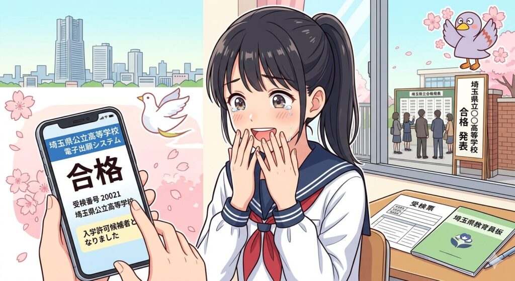 合格発表をWebで見る|埼玉公立高の全手順解説
