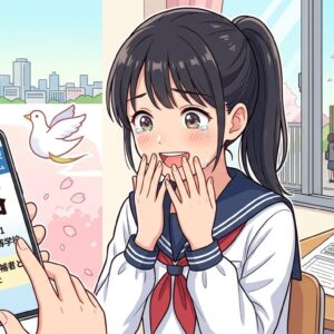 合格発表をWebで見る