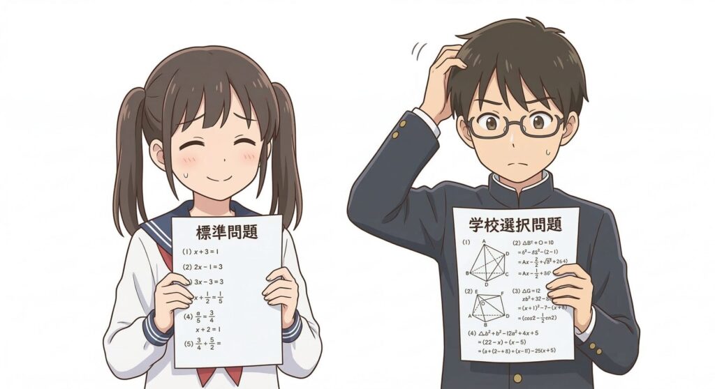学校選択問題vs一般問題|埼玉公立高の難易度比較