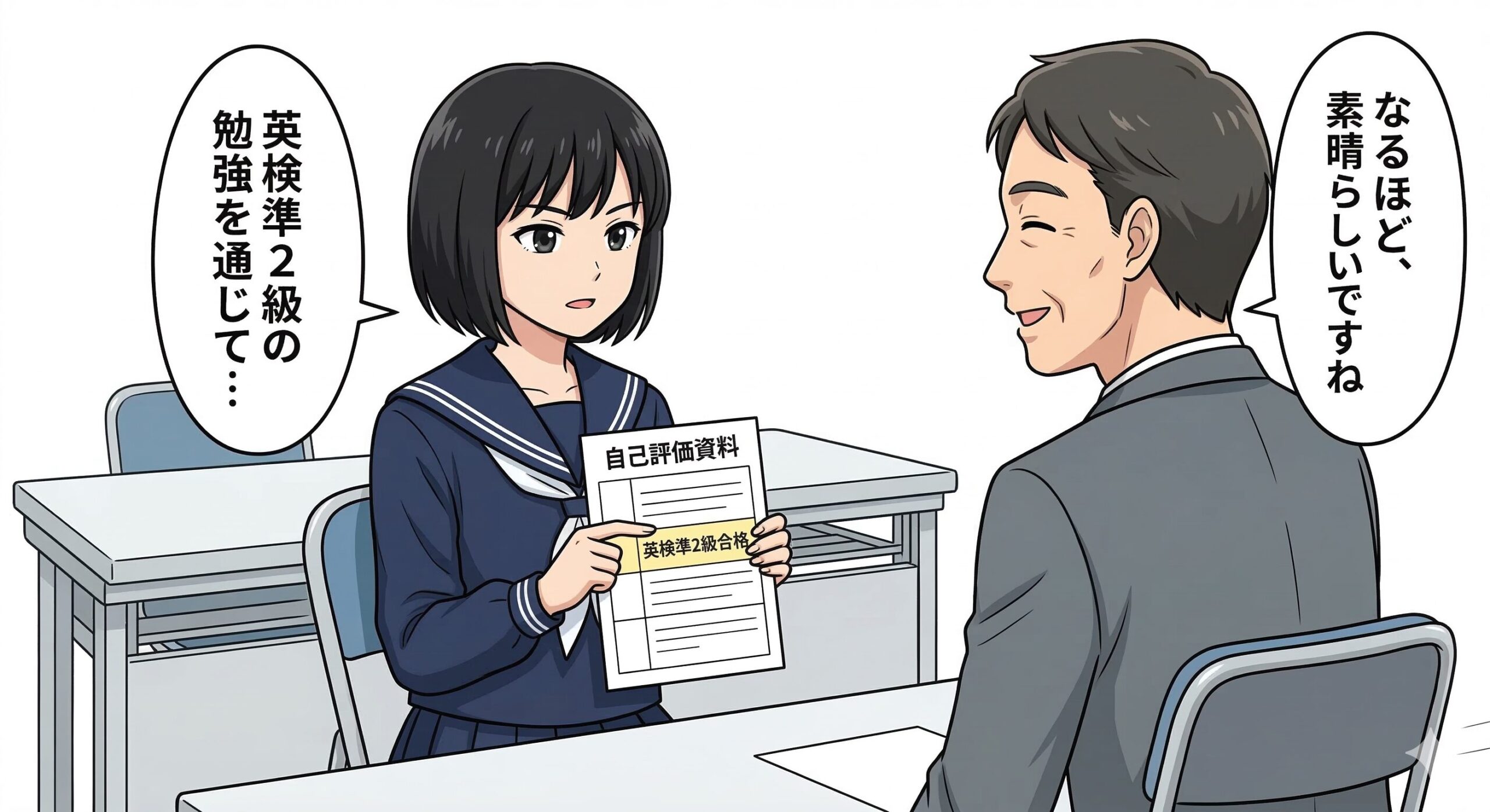 英検準2級で有利に