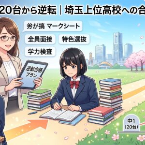 中1内申20台から逆転｜埼玉上位高校への合格ルート