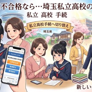公立不合格なら…その後の動きと埼玉私立高校の手続