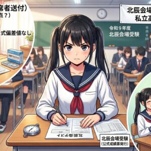 北辰自宅受験は偏差値が甘い？会場受験との差