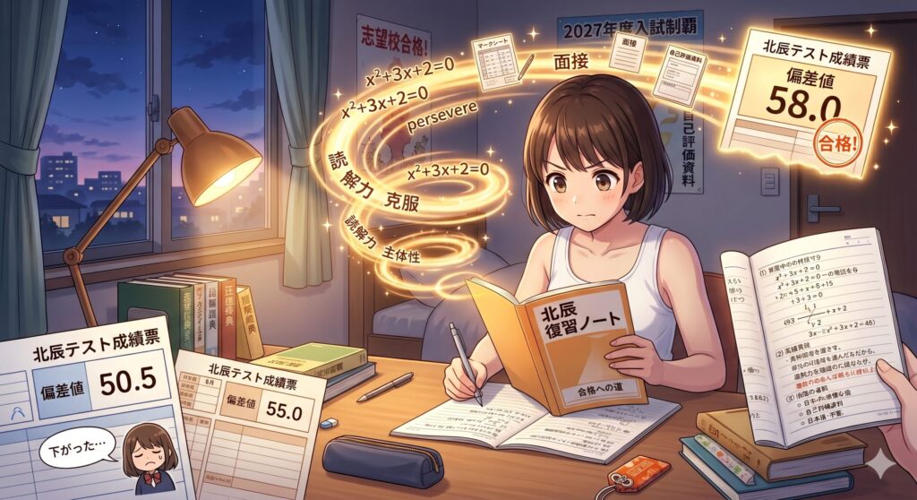 夏休み明け北辰テスト｜偏差値を戻す魔法の復習