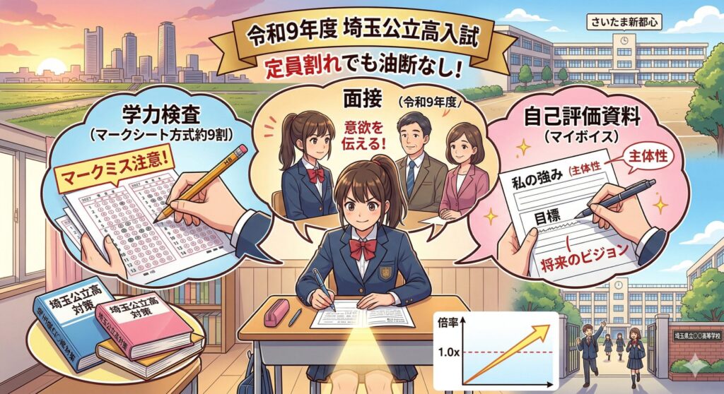 定員割れでも落ちる？埼玉公立高の足切り基準点