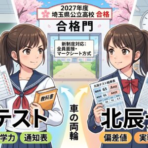 定期テストと北辰｜埼玉の公立高合格にはどちらが重要？