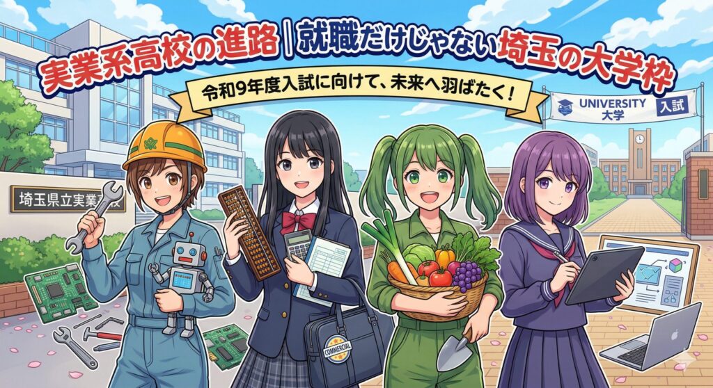 実業系高校の進路｜就職だけじゃない埼玉の大学枠