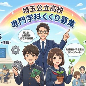 専門学科くくり募集の利点｜埼玉工業農業の入試