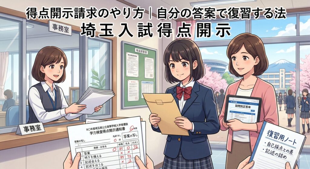 得点開示請求のやり方｜自分の答案で復習する方法