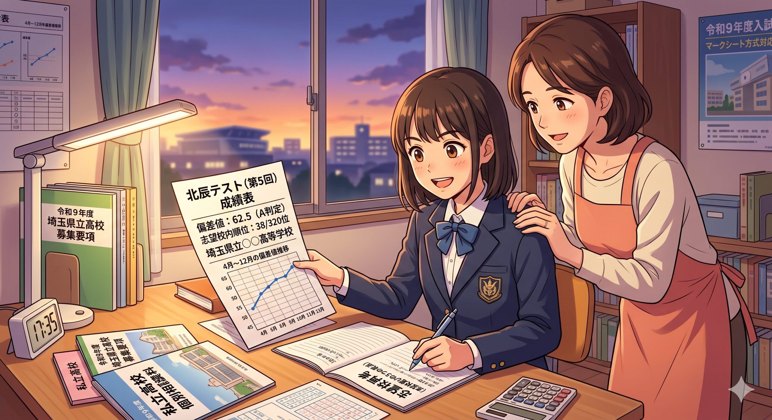 成績表から志望校を再考｜北辰テスト3つの視点