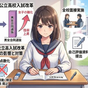 男女別定員廃止｜令和9年埼玉入試で女子が難化