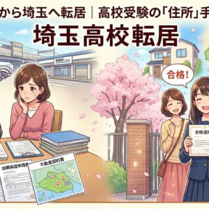県外から埼玉へ転居｜高校受験の「住所」手続き