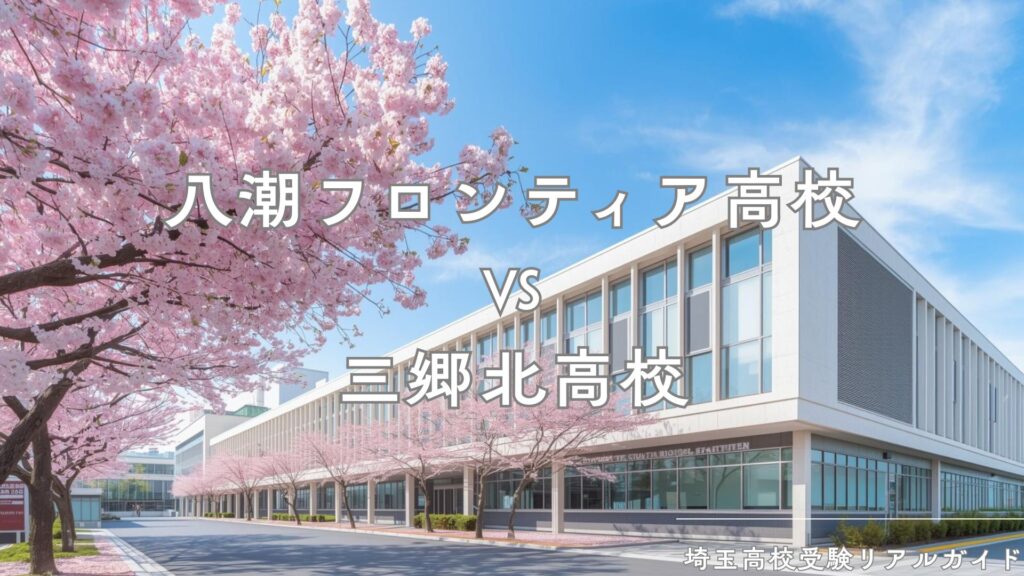 八潮フロンティア高校と三郷北高校を徹底比較！入試難易度、校風、進学先は？