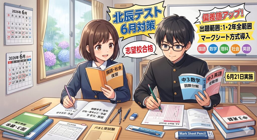 北辰テスト(2026年6月)の出題範囲と対策