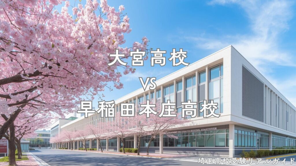 大宮高校と早稲田本庄高校を徹底比較！入試難易度、校風、進学先は？