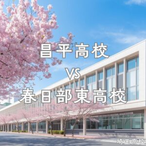 昌平高校と春日部東高校