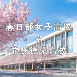 春日部女子高校と花咲徳栄高校