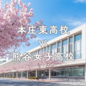 本庄東高校と熊谷女子高校