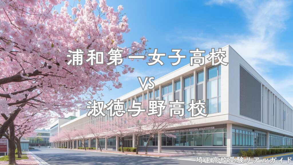 浦和第一女子高校と淑徳与野高校を徹底比較！入試難易度、校風、進学先は？