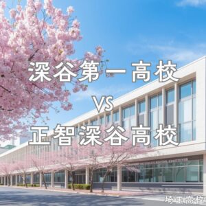 深谷第一高校と正智深谷高校